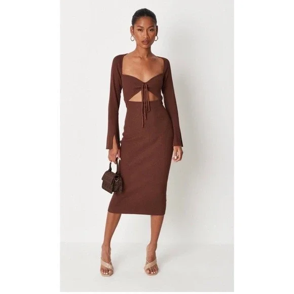white christmas dresses Steward Maxi Dress Chocolate Petite main image 0